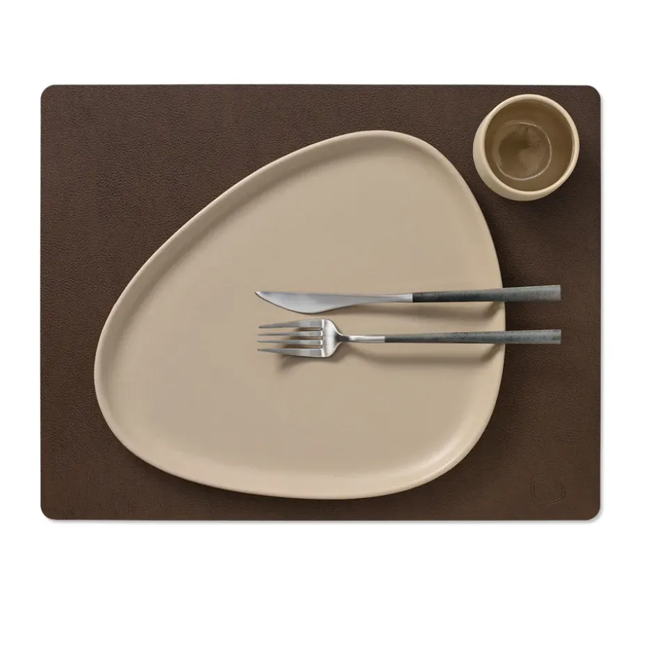 Serene placemat square L 35x45 cm, Hazel