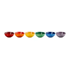 Signature steengoed diepe schaal 6-delig, Rainbow