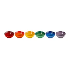 Signature steengoed diepe schaal 6-delig, Rainbow