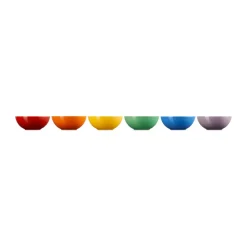 Signature steengoed diepe schaal 6-delig, Rainbow