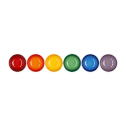 Signature steengoed diepe schaal 6-delig, Rainbow
