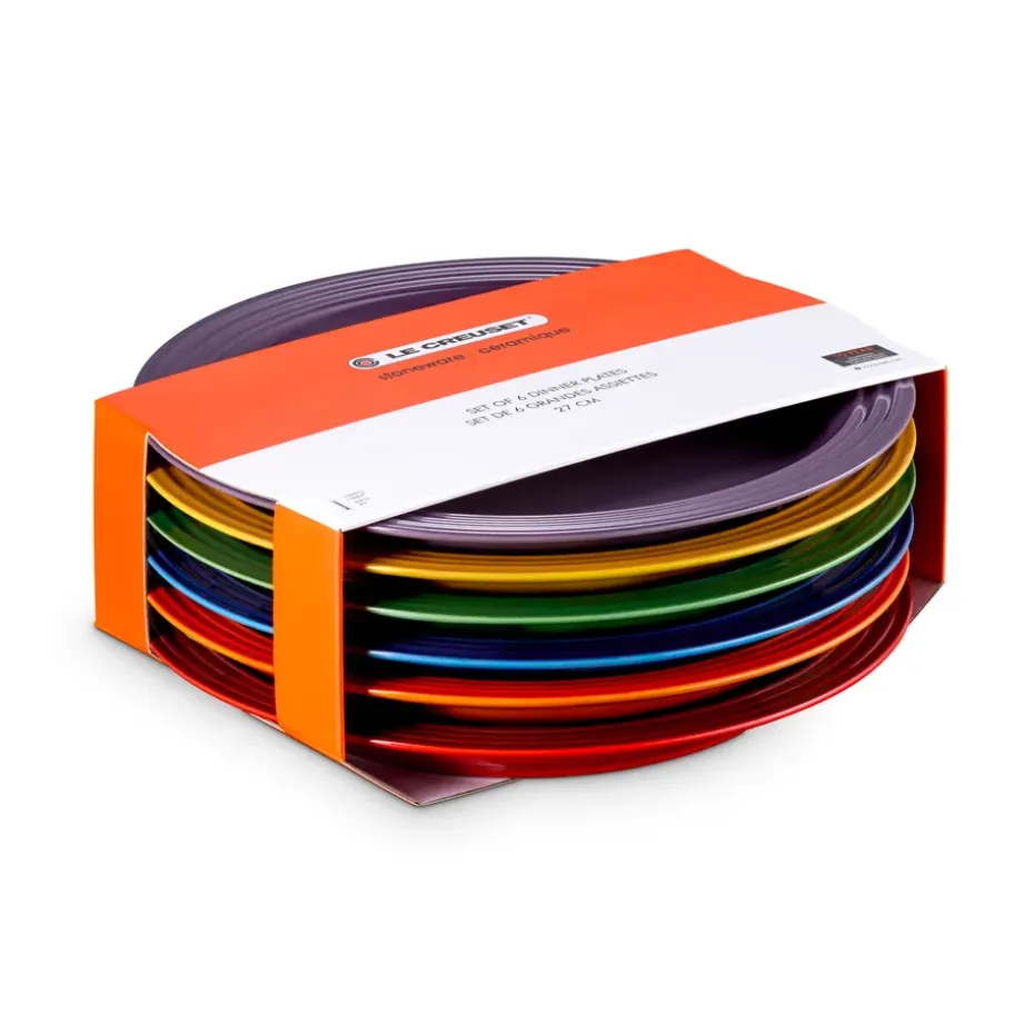 Signature steengoed dinerbord 6-delig, Rainbow