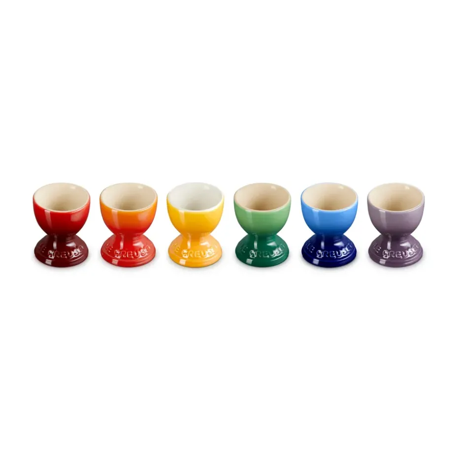 Signature steengoed eierdop 6-delig, Rainbow