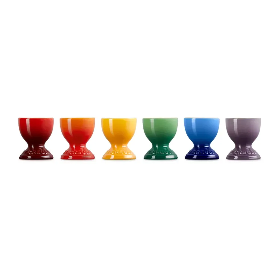 Signature steengoed eierdop 6-delig, Rainbow