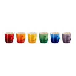 Signature steengoed espressomok 6-delig, Rainbow