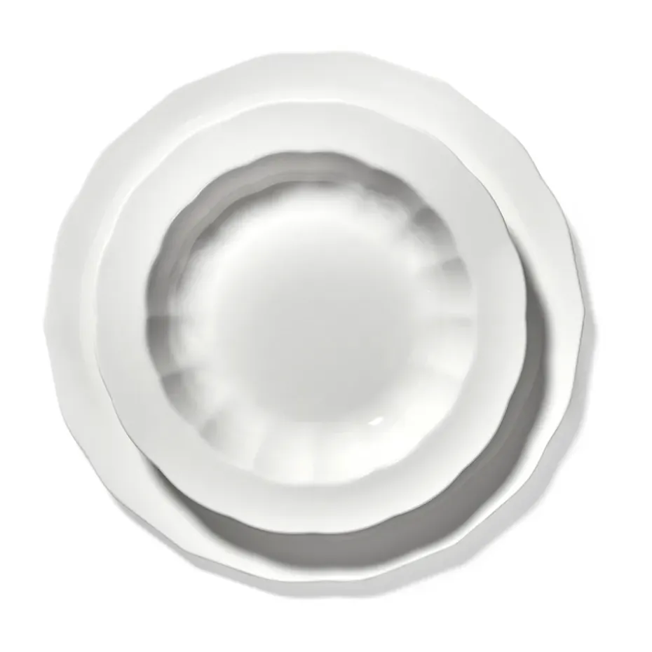 Silhouette bord L Ø26 cm 4-pack, White