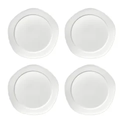 Silhouette bord M Ø23,5 cm 4-pack, White