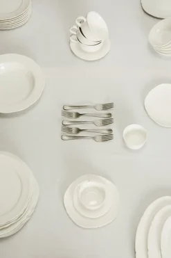 Silhouette bord M Ø23,5 cm 4-pack, White