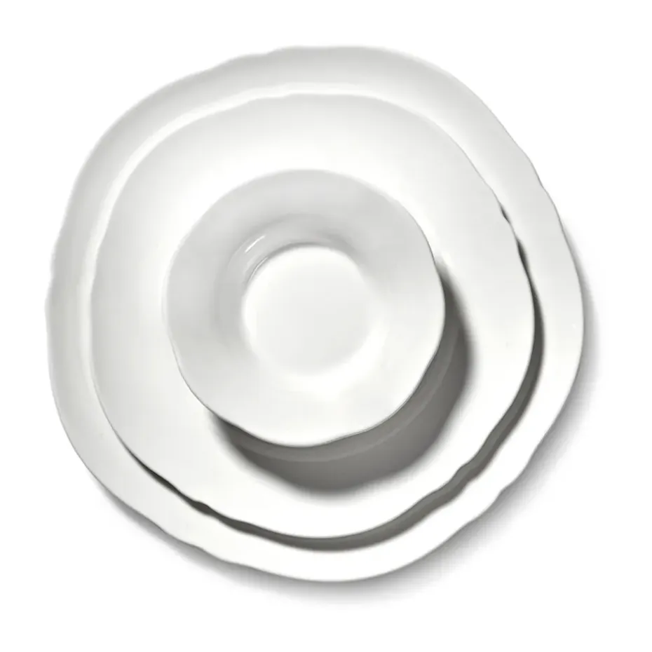 Silhouette bord M Ø23,5 cm 4-pack, White