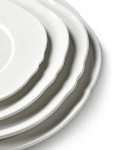 Silhouette bord XS Ø17 cm 4-pack, White