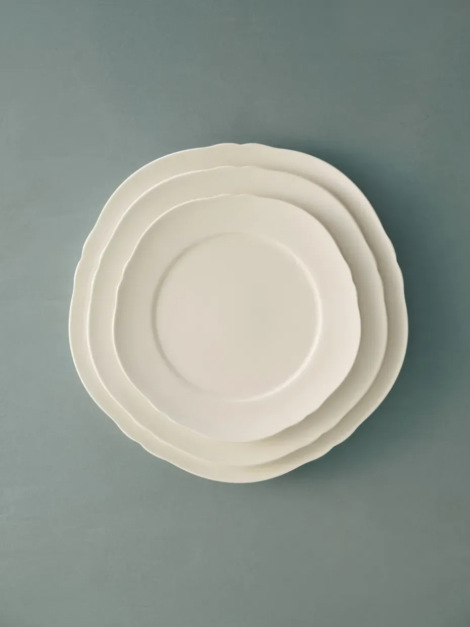 Silhouette bord XS Ø17 cm 4-pack, White