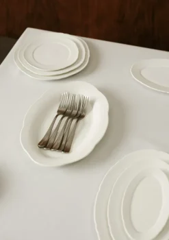 Silhouette bord XS Ø17 cm 4-pack, White