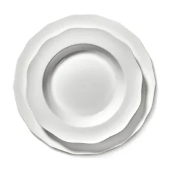 Silhouette pasta bord Ø22 cm 4-pack, White