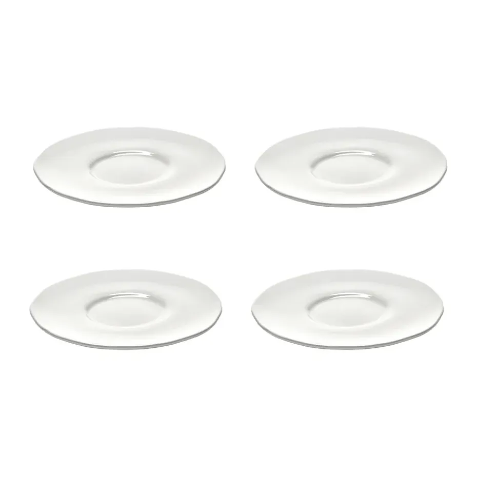 Silhouette schotel voor koffiekop Ø12,7 cm 4-pack, White