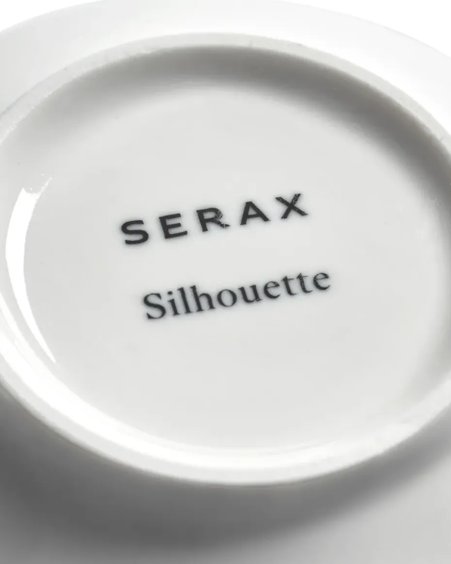 Silhouette schotel voor koffiekop Ø12,7 cm 4-pack, White