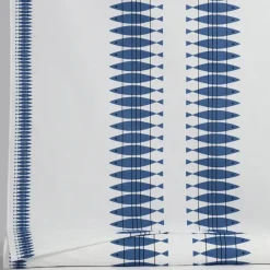 Sill gewaxte stof per meter, Blauw