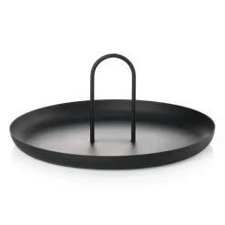 Singles dienblad met handvat Ø20 cm, Black