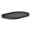 Singles dienblad ovaal 23x35 cm, Black