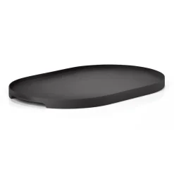 Singles dienblad ovaal 23x35 cm, Black
