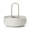Singles eierdoppen 4-pack met houder, Warm Grey
