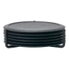 Singles glasonderzetter 6-pack met houder, Black