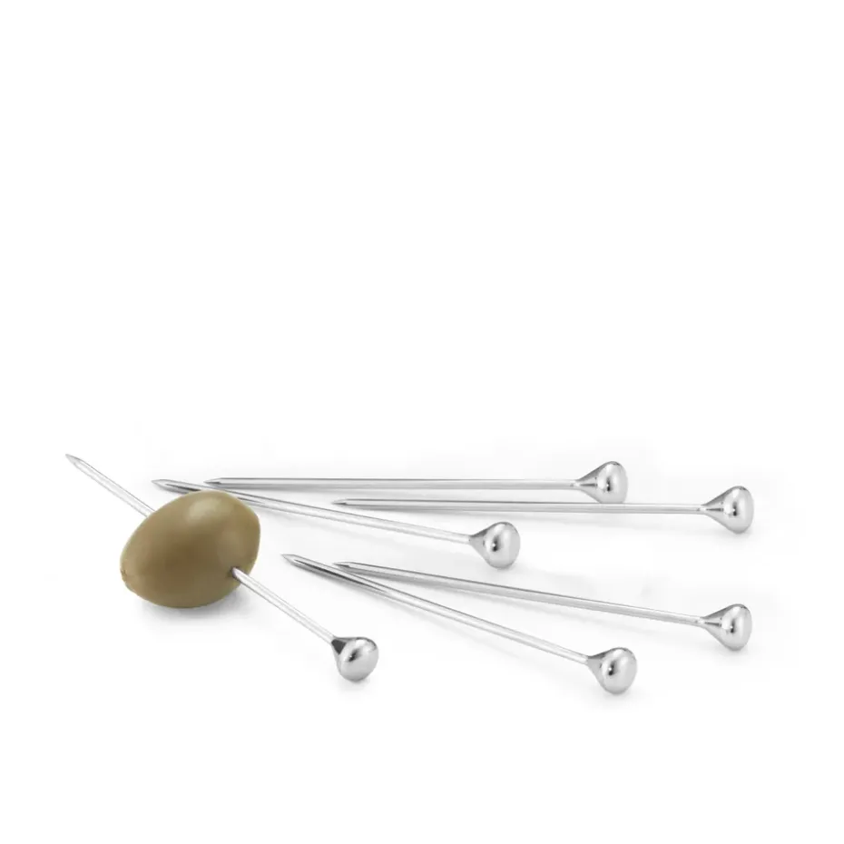 Sky cocktailprikkers 6-pack, Roestvrij staal