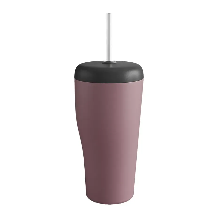 Sky thermosbeker met rietje 40 cl, Roze
