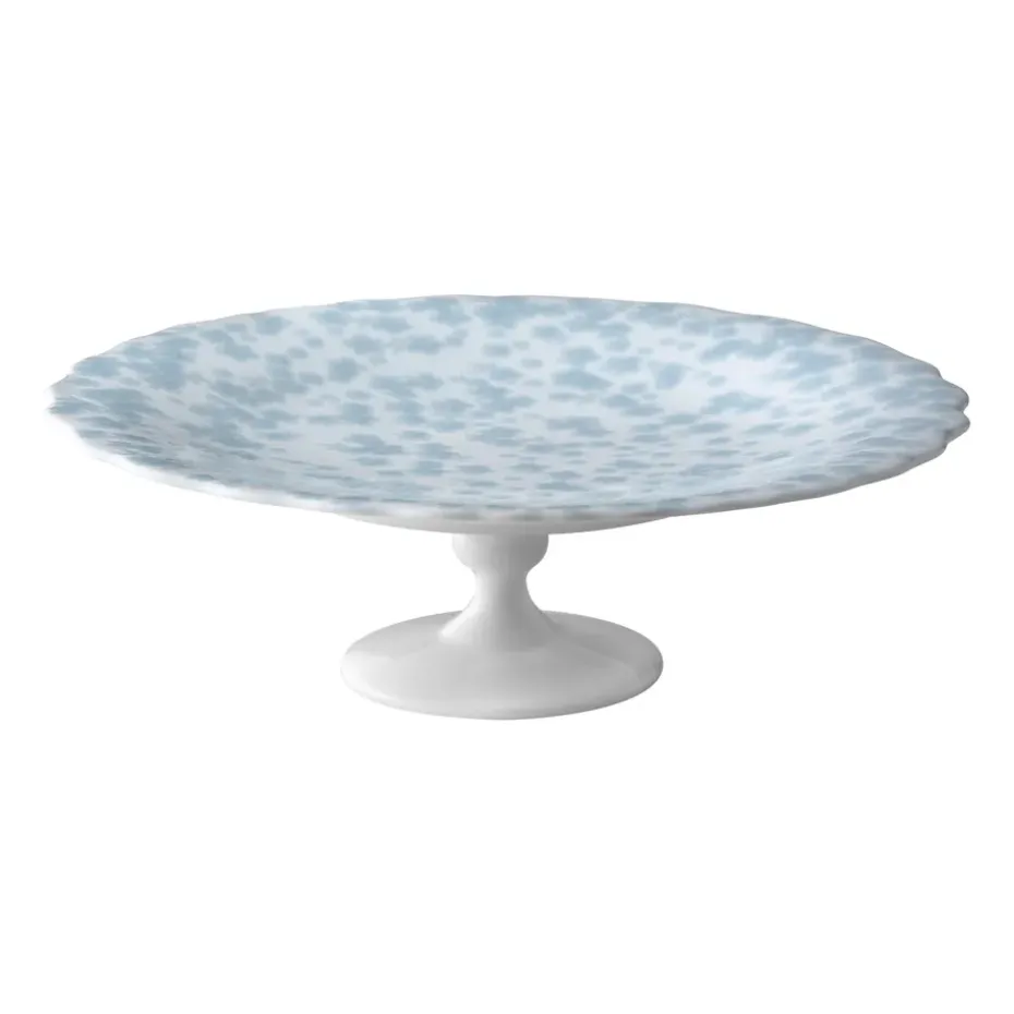 Slåpeblom taartschotel Ø21 cm, Blauw