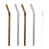 Smile rietjes 4-pack, Transparant-bruin