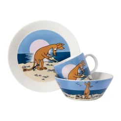 Sniff Moomin bord Ø19 cm, Blauw