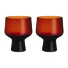 Solare glas op voet 29 cl 2-pack, Koperkleurig