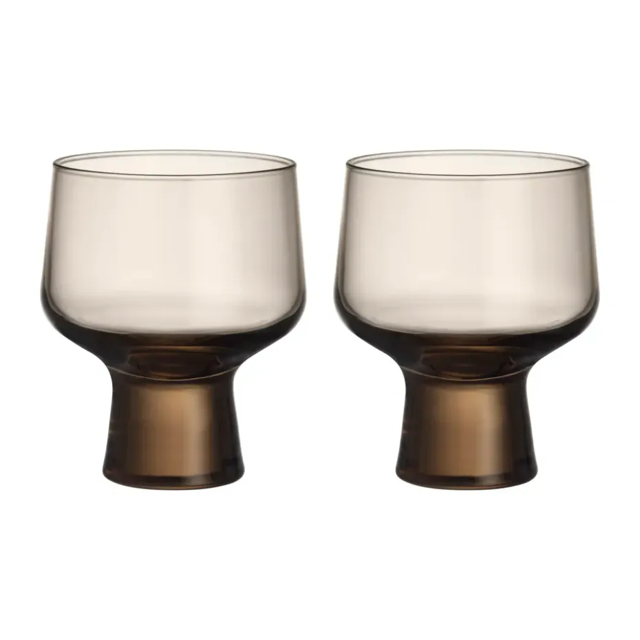 Solare glas op voet 29 cl 2-pack, Linnen
