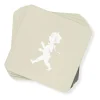 Solstickan glasonderzetter 10x10 cm 4-pack, Zand