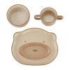 Staub kinderservies 4-delig, Bruin