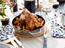 Staub magnetische onderzetter ovaal beukenhout, 15 cm