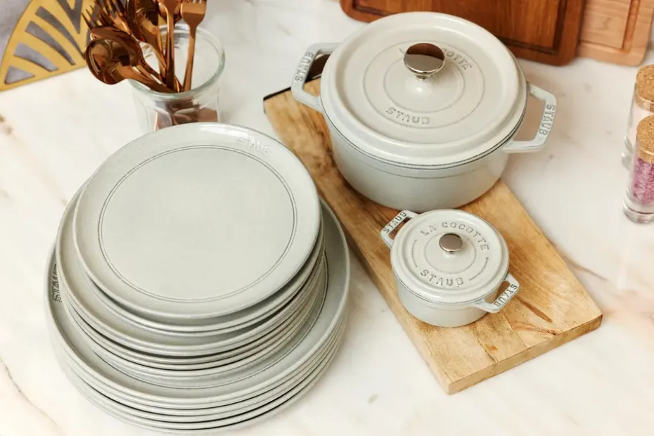 Staub New White Truffle bord, Ø22 cm