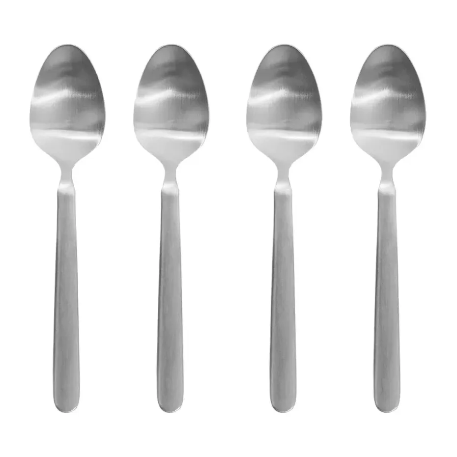 STELLA espressolepel zilver 4-pack, 11 cm