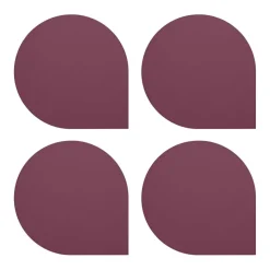 Stilla glasonderzetter 4-pack, Bordeaux