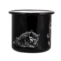 Stinky emaille mok 37 cl, Zwart
