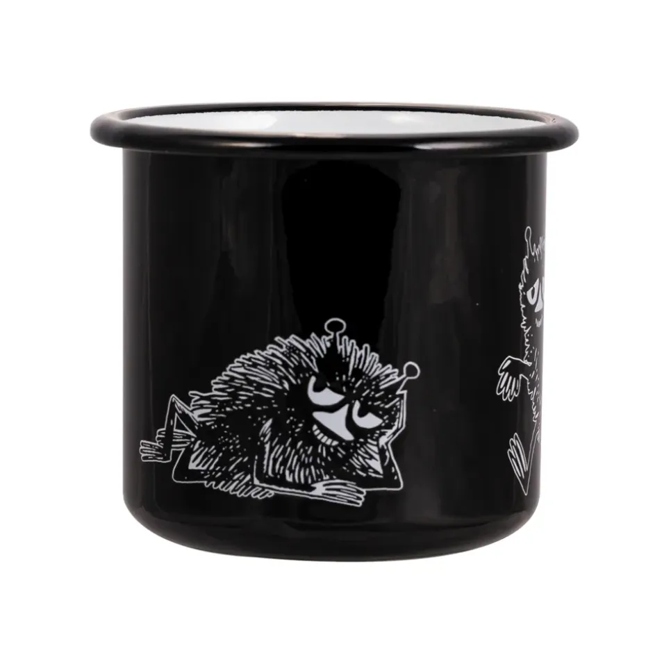 Stinky emaille mok 37 cl, Zwart