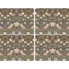 Strawberry Thief placemat 30x40 cm 4-pack, Bruin