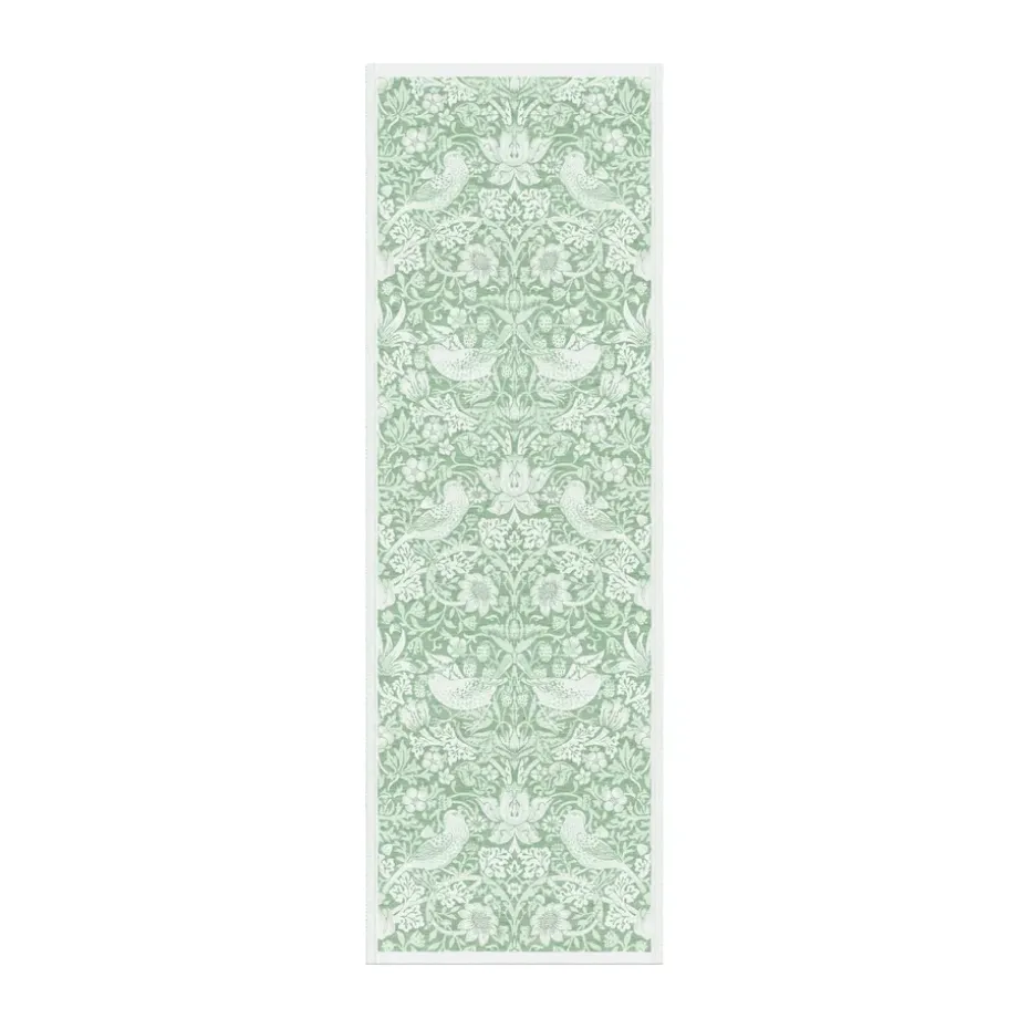 Strawberry Thief tafelloper 50x150 cm, Groen