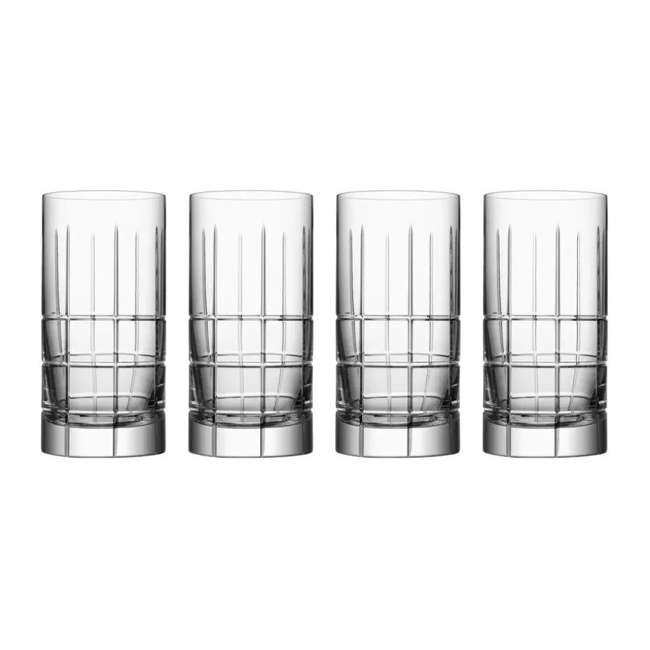 Street highball glas 45 cl 4-pack, Transparant