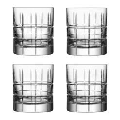 Street Old Fashioned glas 27 cl 4-pack, Transparant