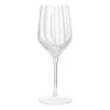 Stripe wittewijnglas 35 cl, Clear-white stripes