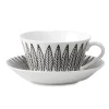 Svart Salix theeset kegel, Theekop + schotel