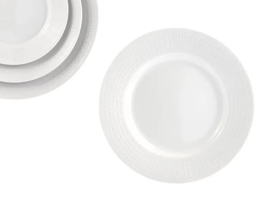 Swedish Grace bord Ø24 cm, Sneeuw (wit)