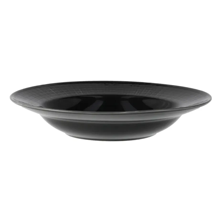 Swedish Grace diep bord Ø25 cm, stone (donker grijs)