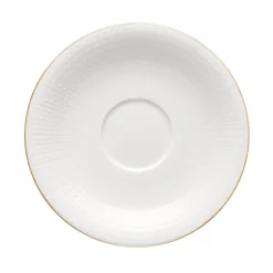 Swedish Grace Gala theekop met schotel, Wit