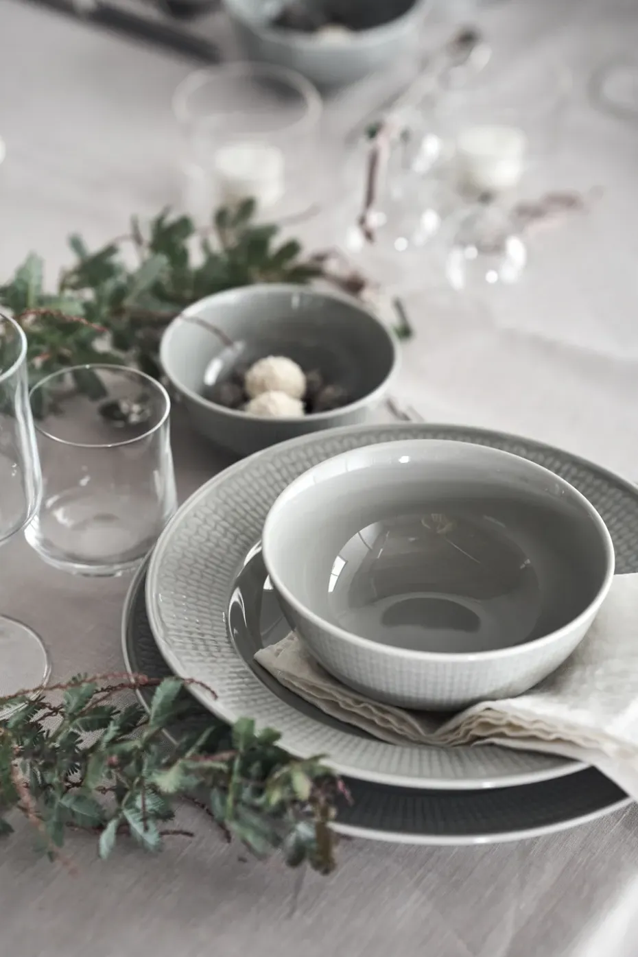 Swedish Grace schaal groot, Mist (grijs)